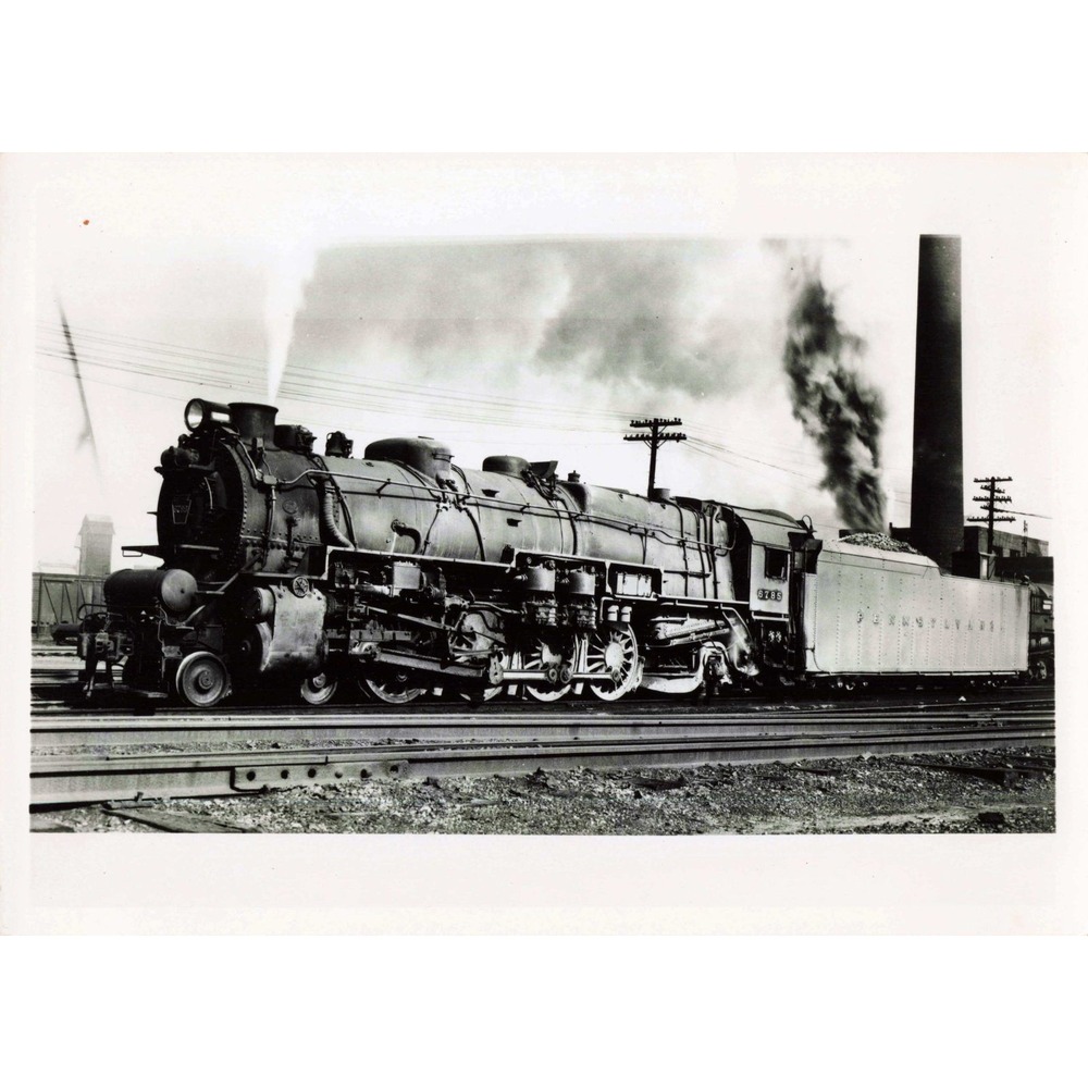 PRR Pennsylvania Railroad #6785 4-8-2 Steam Locomotive Photo East St Louis 1948